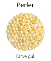 Perler 3 mm farve gul